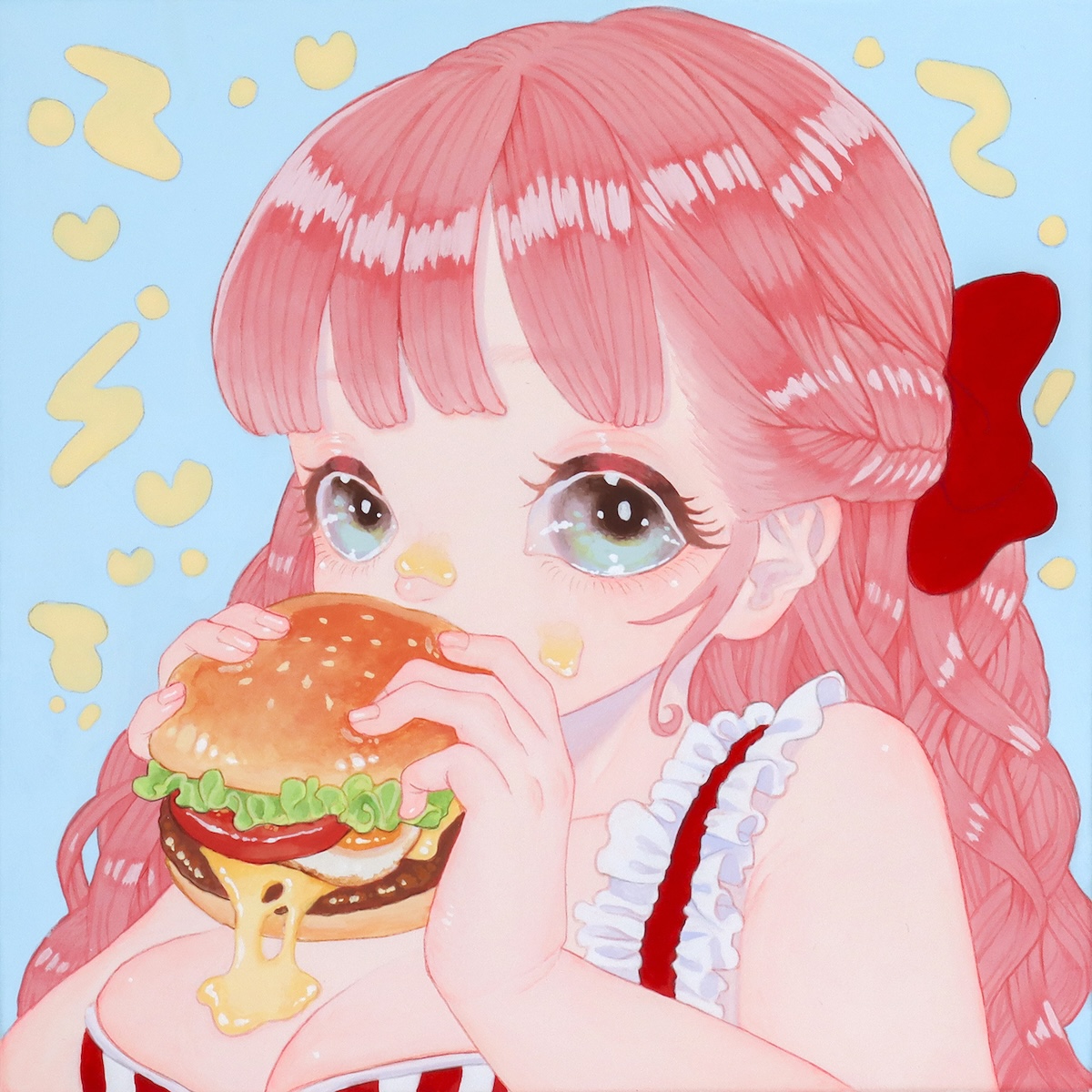 ほおばるキミ ハンバーガー | ギャラリー龍屋