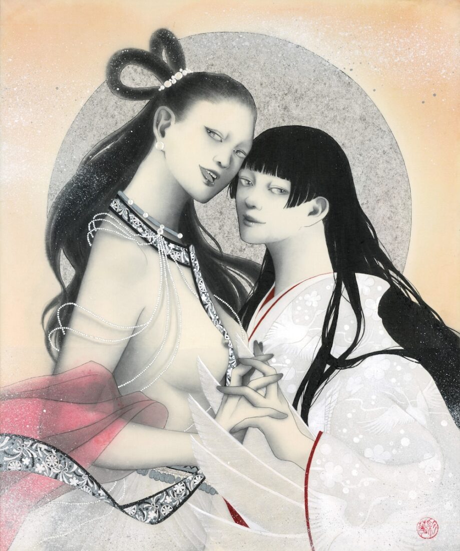 吉祥鶴亀図