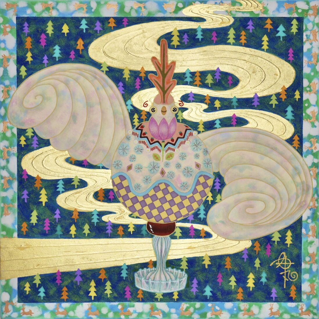 NO.145 内田まる 冬鶏の山道