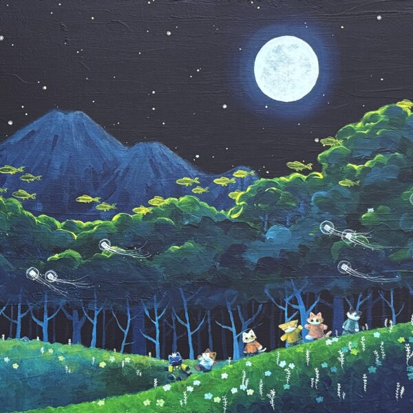 NO.92 眞白しろ助 満月の夜の散歩道