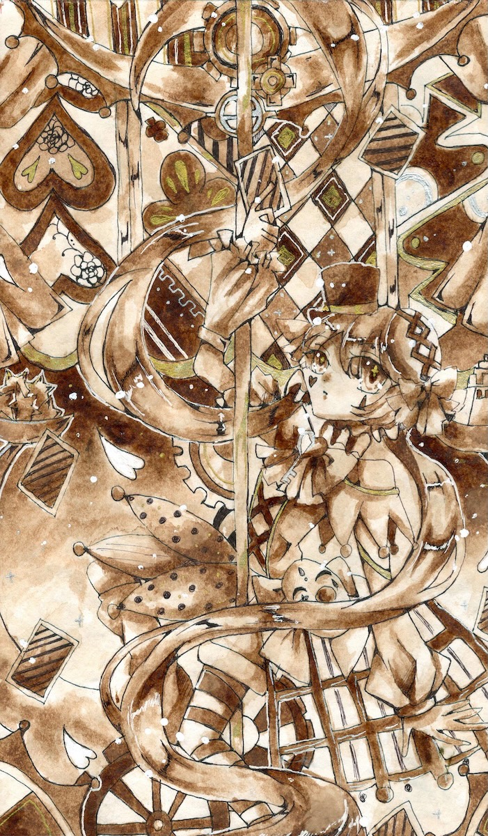 NO.98　なみしまあさか　道化師の道導