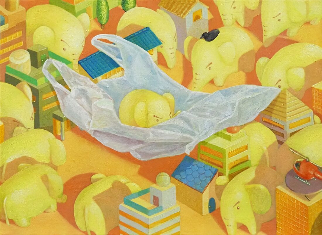 ポイ捨ては許さないゾウ